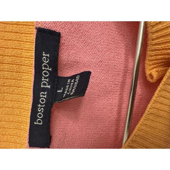 Boston Proper silk blend carriage  size Large - Picture 3 of 5